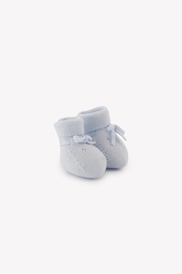 Chaussons - Bleu ciel maille ajourée - Image principale