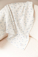 Lange - Blanc motif baleines