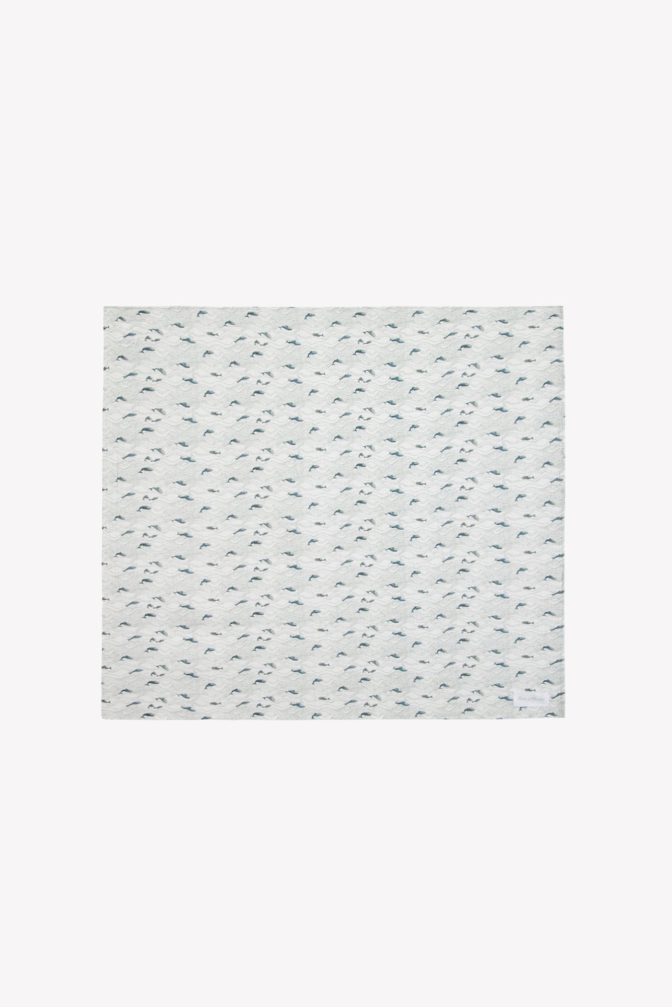 Lange - Blanc motif baleines