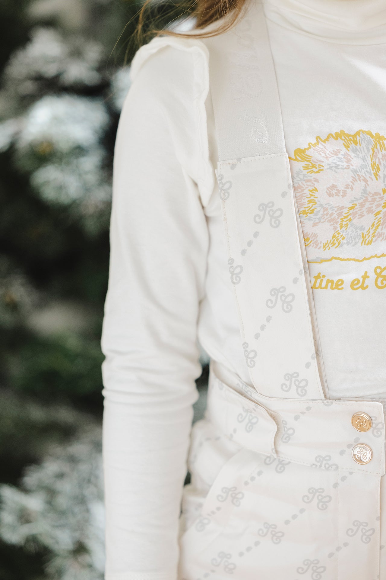 Ski -broek - TC monogram ecru