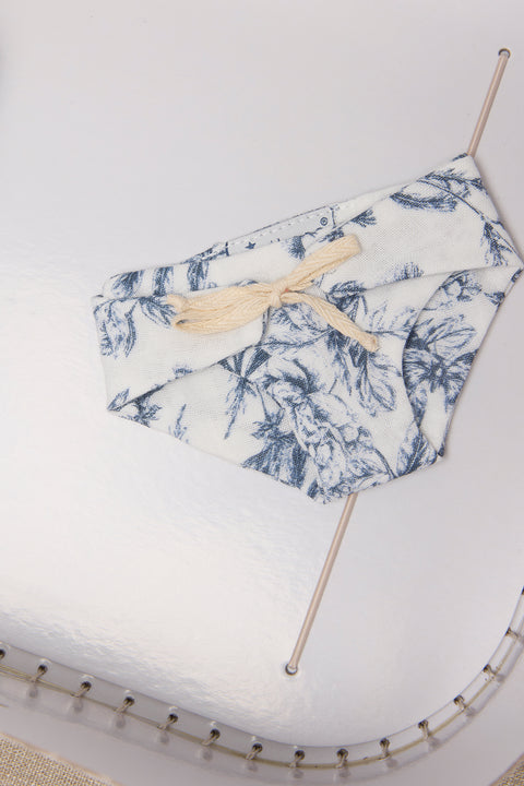 Clarisse Koffer - Minikane x Tartine et Chocolat Toile de Jouy Blau - Image principale