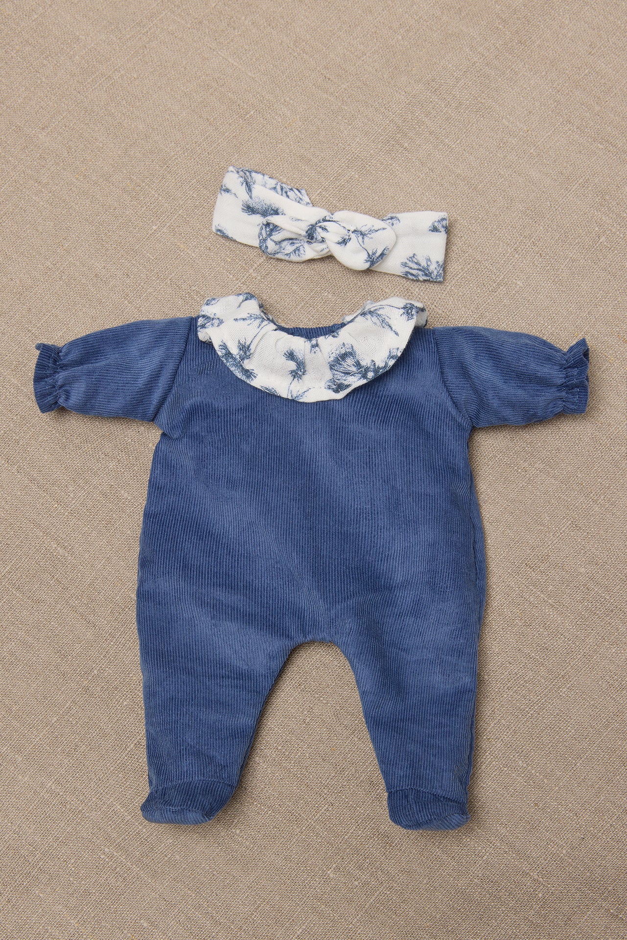 Valigia Clarisse - Minikane x Tartine et Chocolat Toile de Jouy Blu