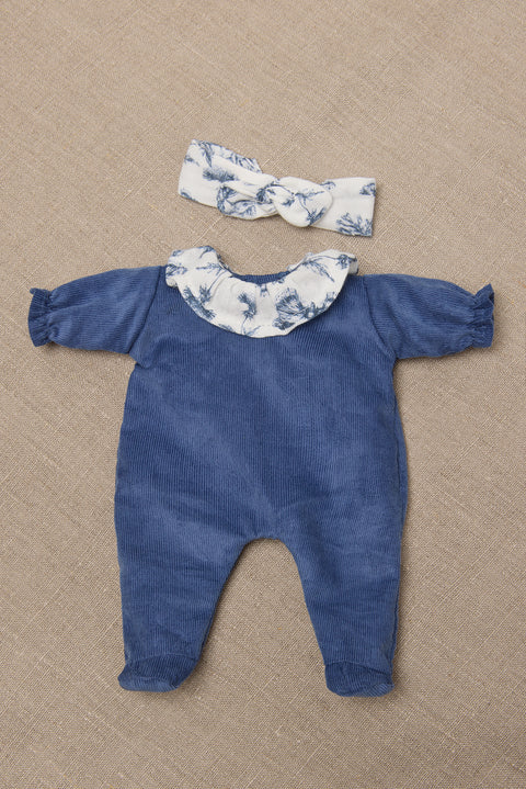 Clarisse Koffer - Minikane x Tartine et Chocolat Toile de Jouy Blau - Image principale