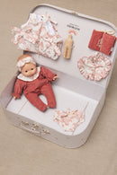 Valigia Clarisse - Minikane x Tartine et Chocolat Toile de Jouy Rosa