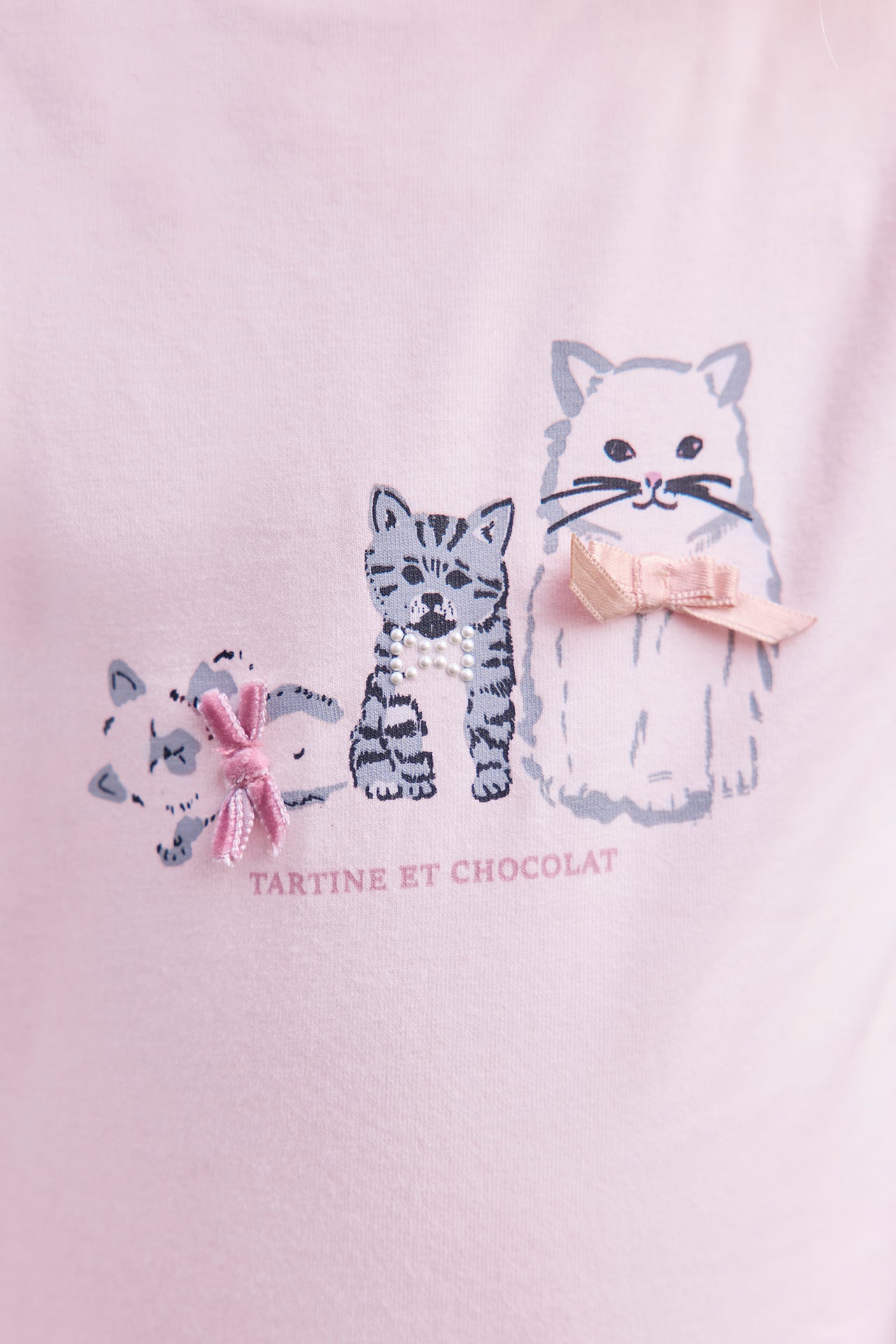 T-shirt - Rose pâle illustration petits trésors