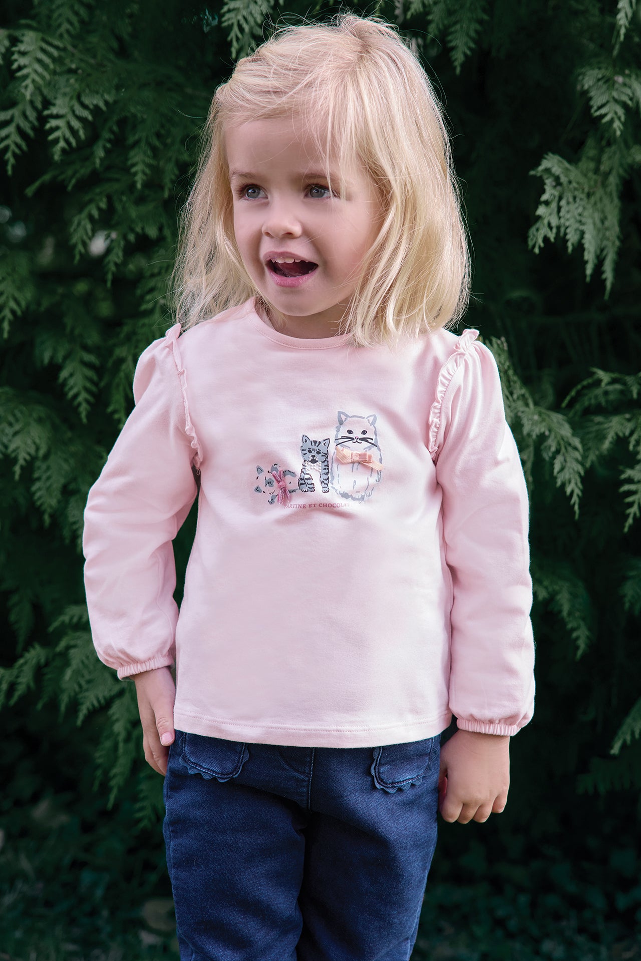 T-shirt - Rose pâle illustration petits trésors