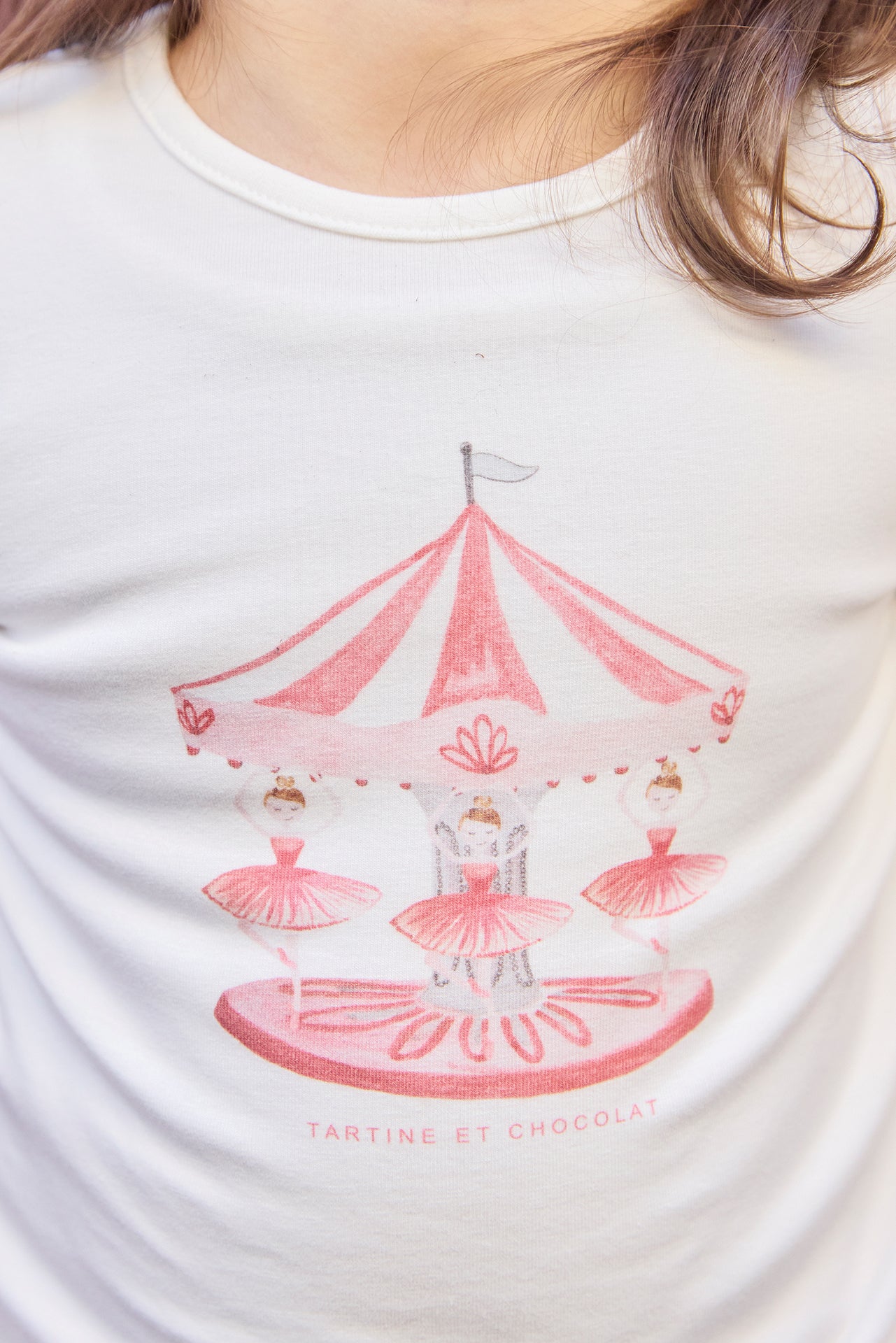 T-shirt - Praline illustration manège