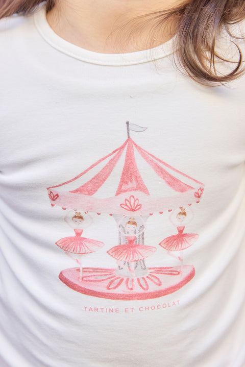 T-shirt - Praline illustration manège - Image principale