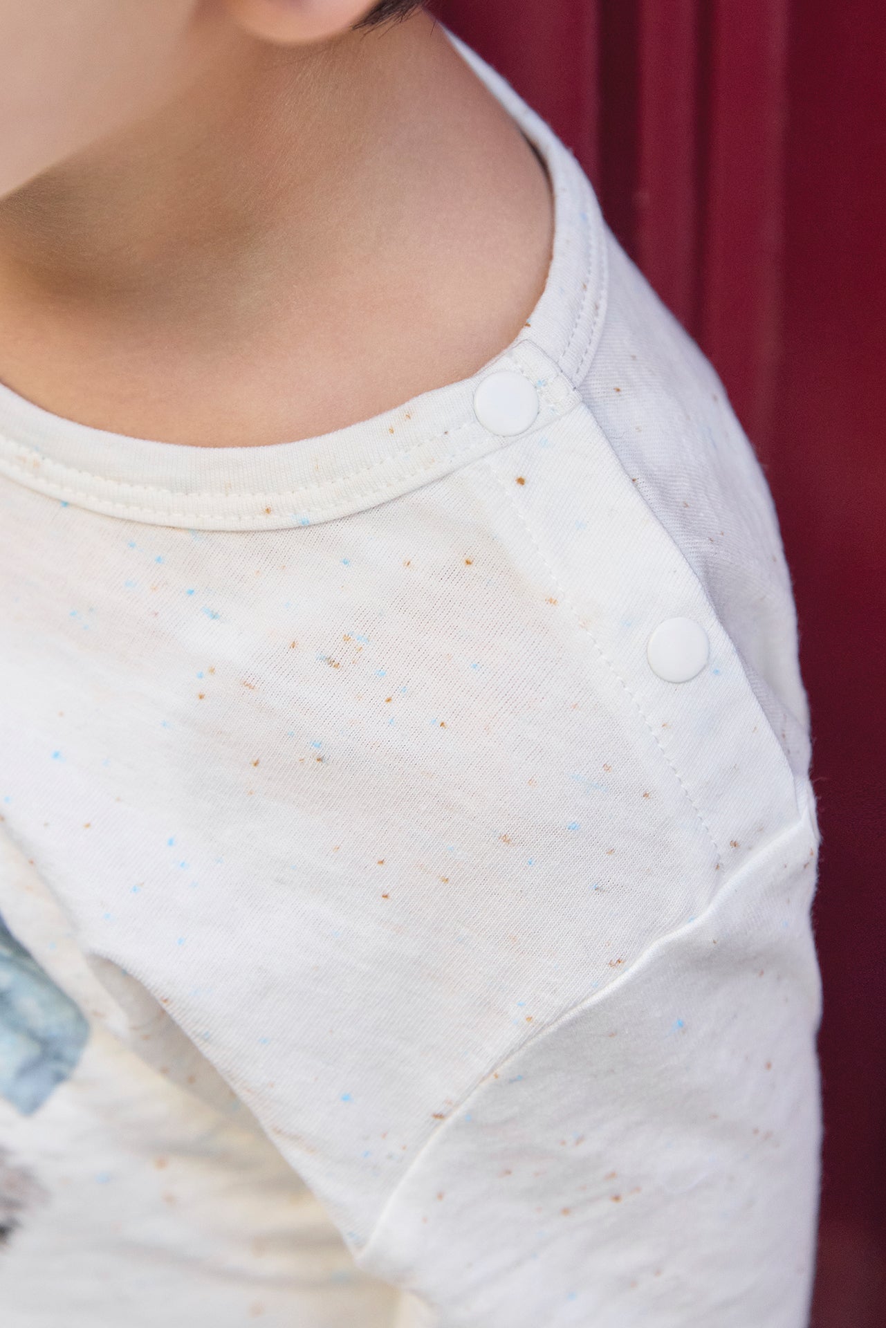 T-shirt - Ecru illustration raton laveur