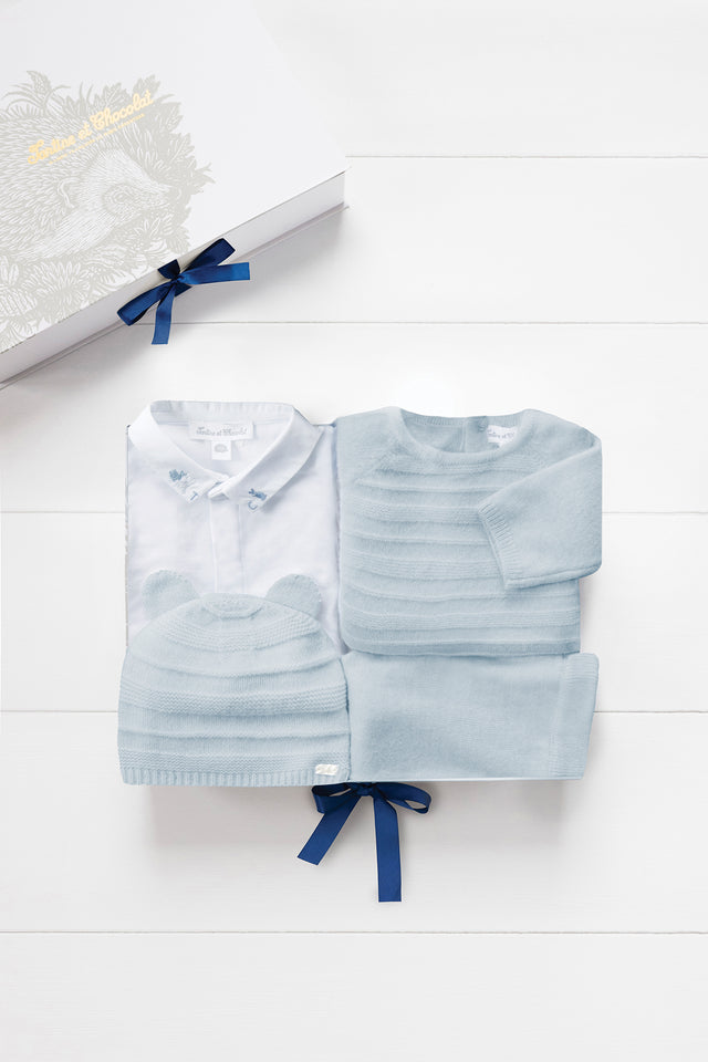 Coffret - Maille Douceur bleu - Image principale