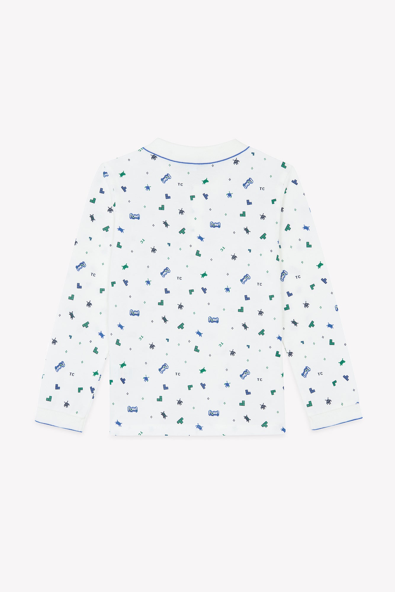 Polo - Blauw elektrisch Tekening pixels