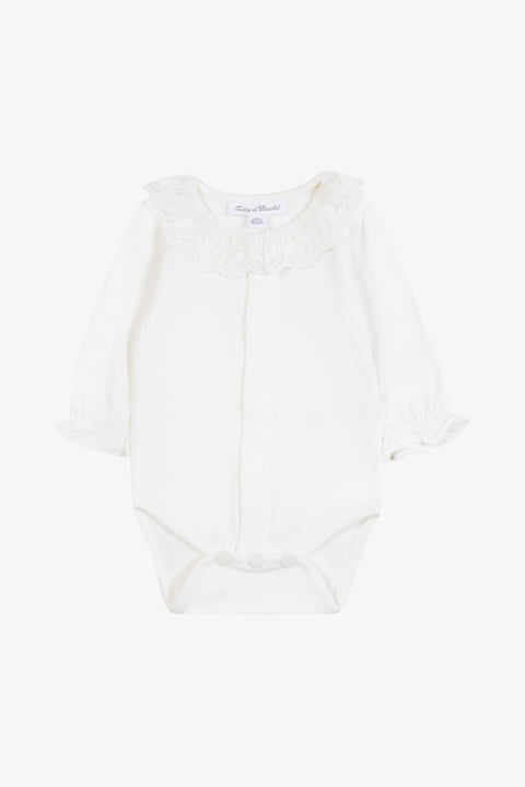 Body - Ecru col volanté dentelle - Image principale