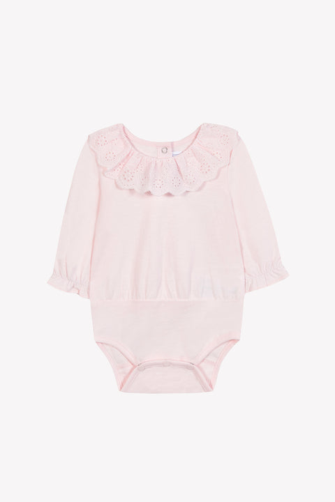 Body - Rose pâle col volanté - Image principale