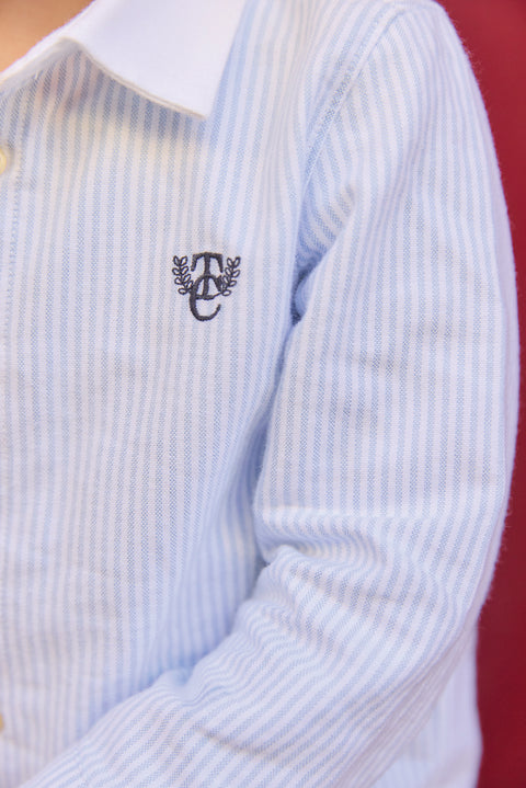 Chemise - Bleu ciel monogramme TC - Image principale