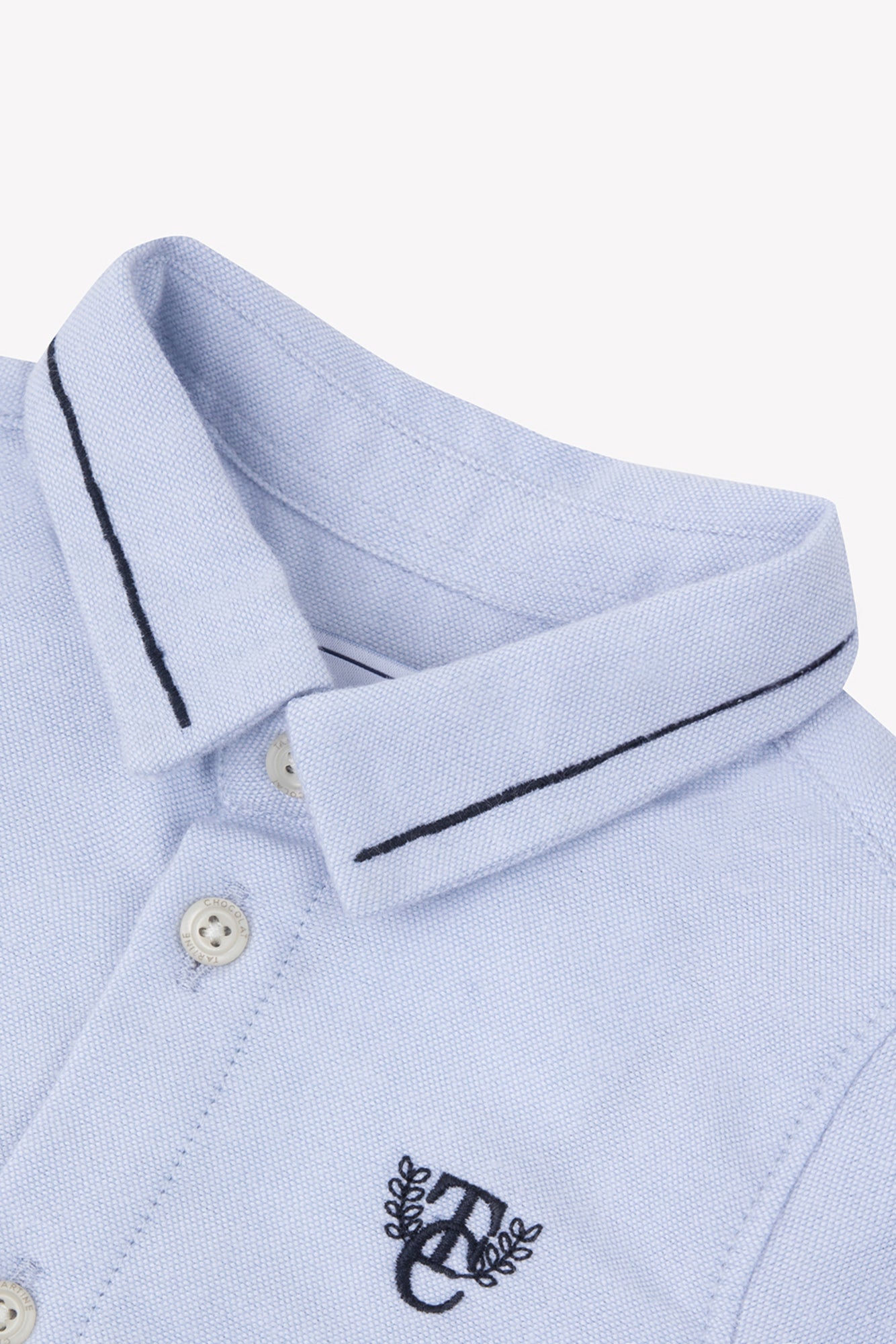 Shirt - Blau Graue TC Monogramm