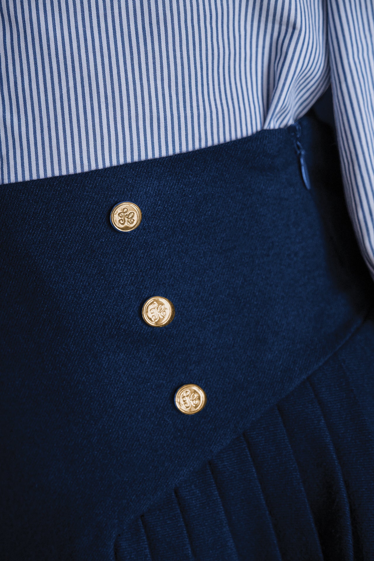 Tunika - Blau Chambray Streifens