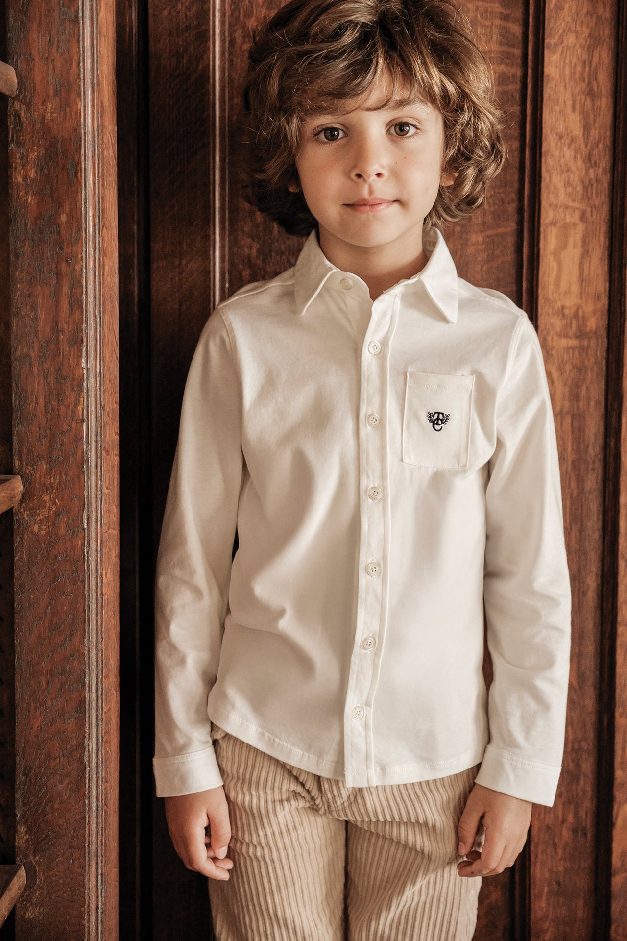 Chemise - Ecru monogramme TC