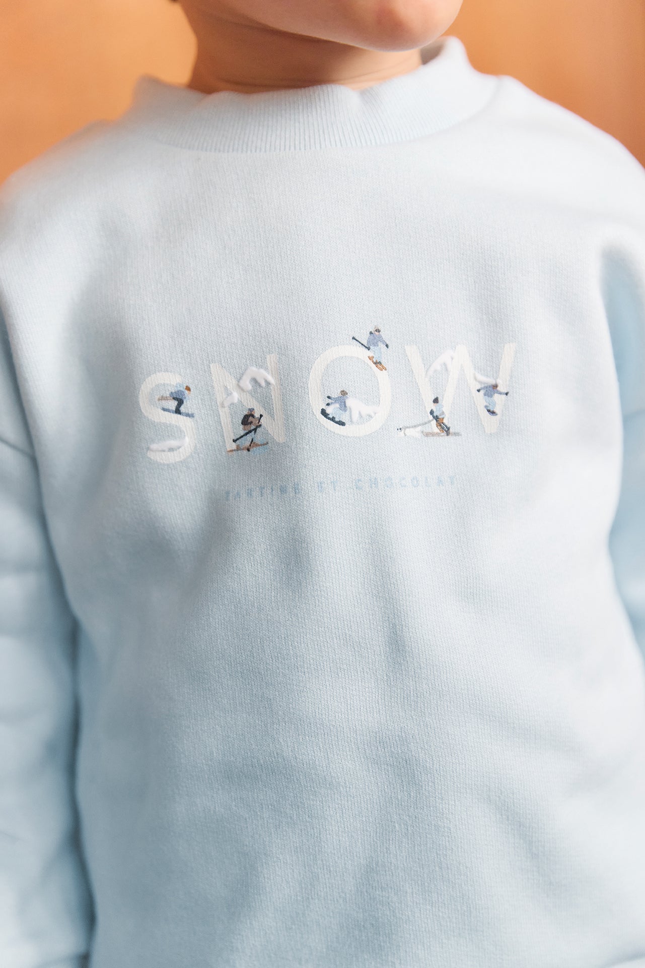 Sweatshirt - Blau Schneegletscher
