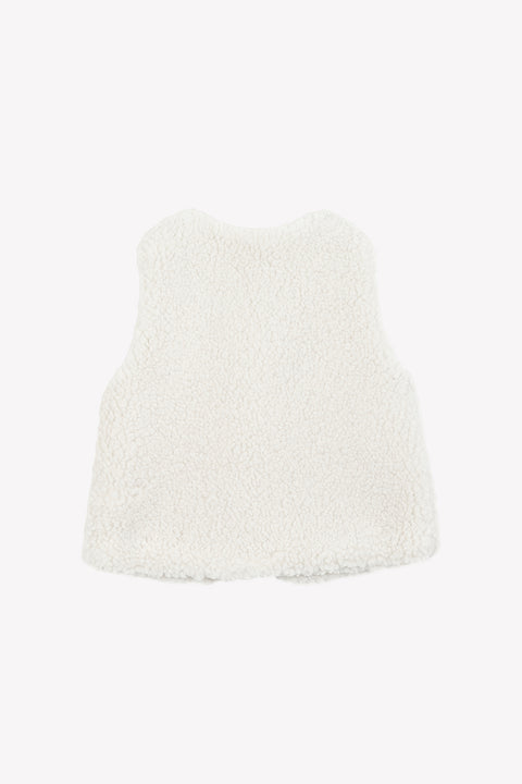 Gilet - Beige imitation fourrure - Image principale