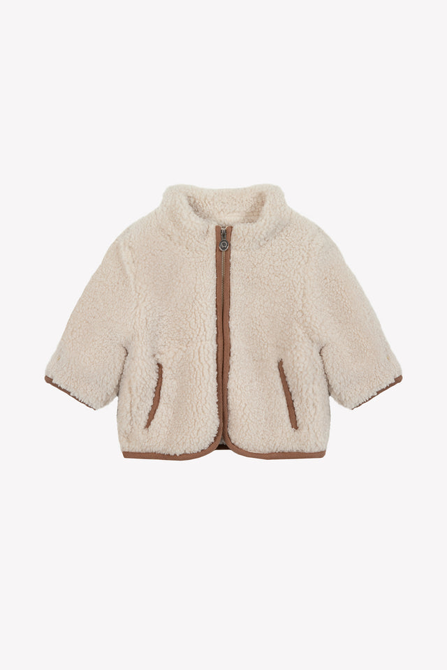 Vest - Beige Imitatie faux fourrure mouton - Image principale