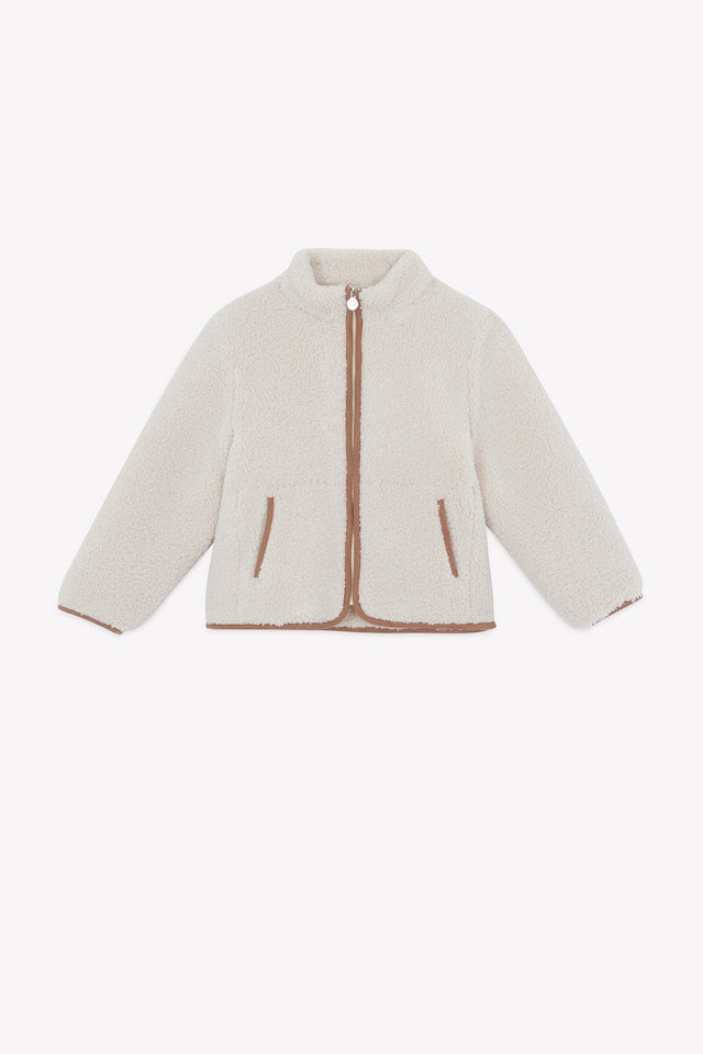 Vest - Beige Imitatie faux fourrure mouton - Image principale