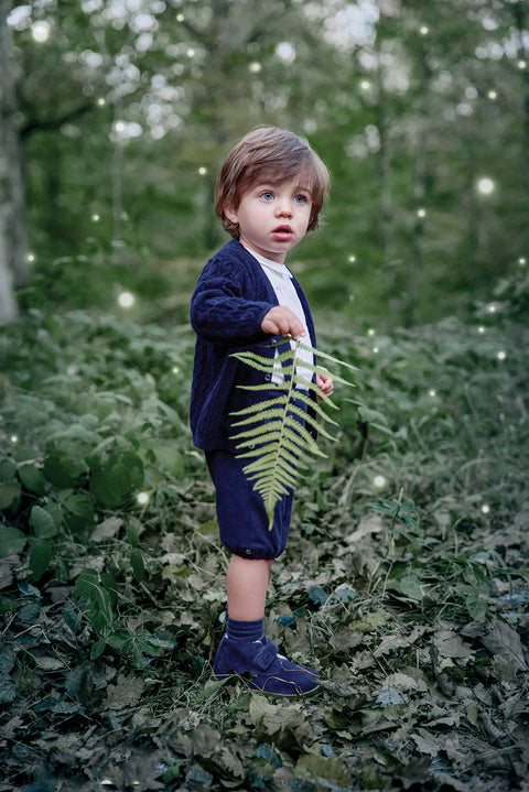 Gilet - Marine 100% cachemire - Image principale