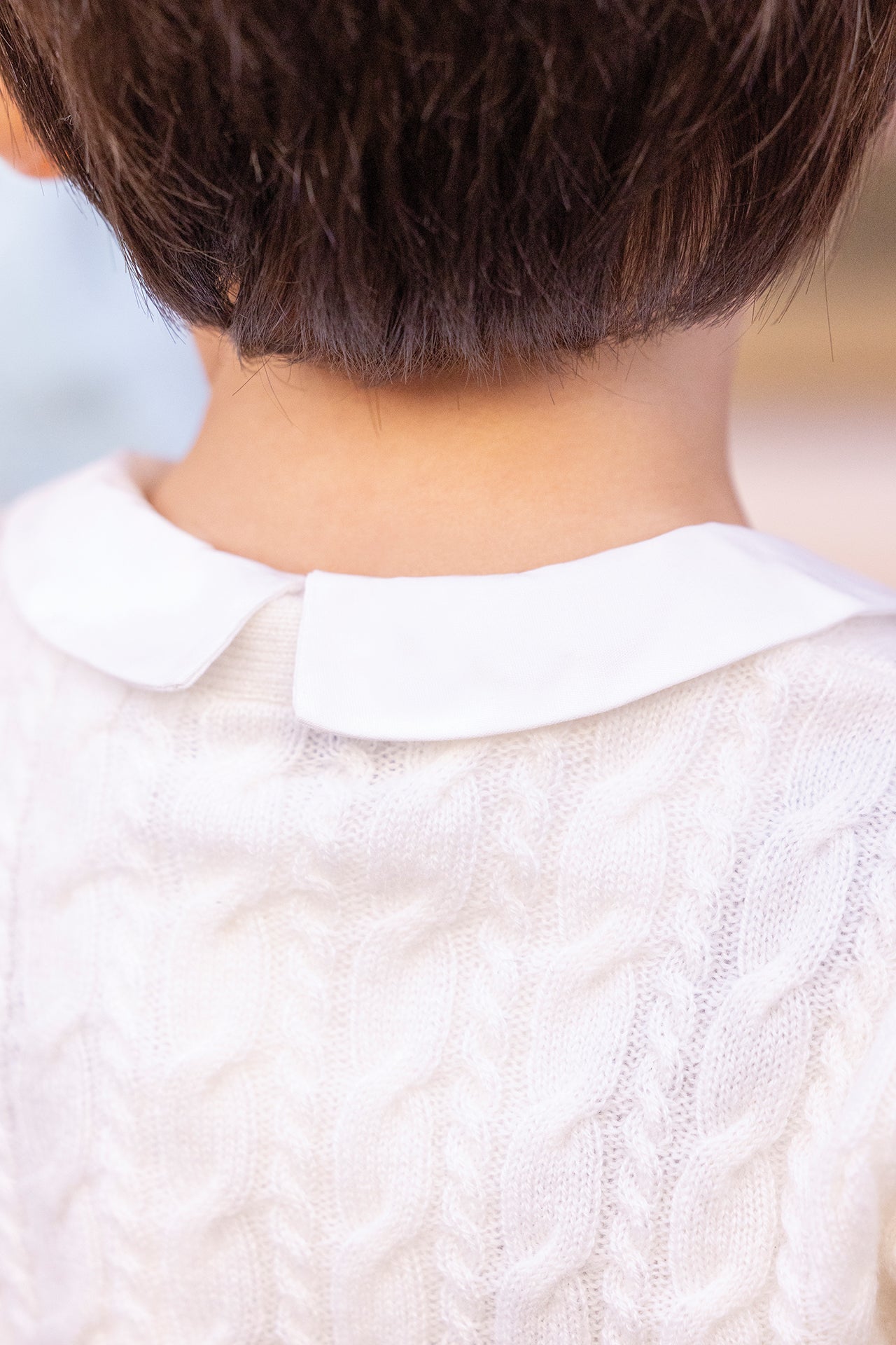 Gilet - Ecru 100% cachemire