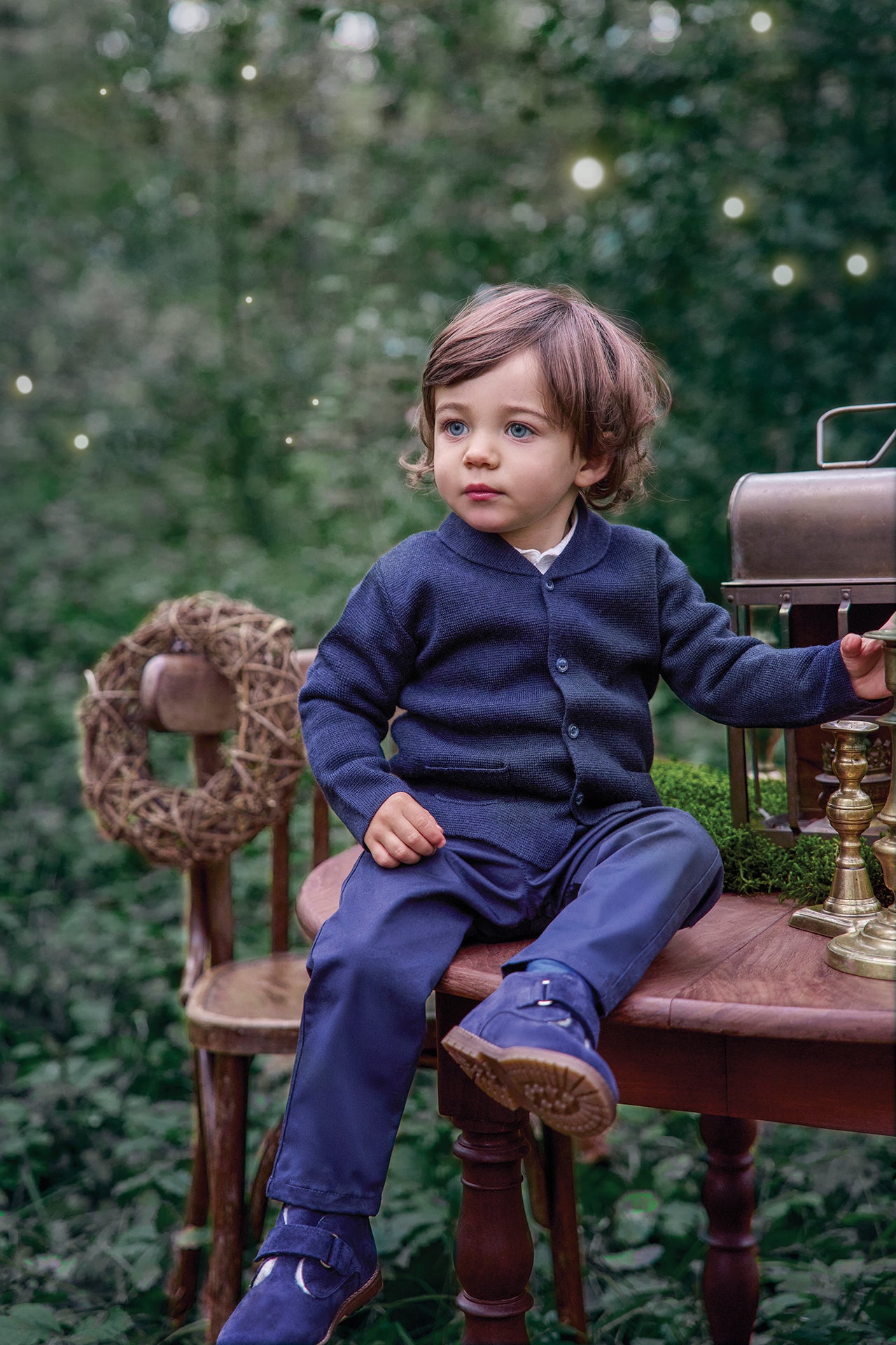 Gilet - Marine maille torsadée