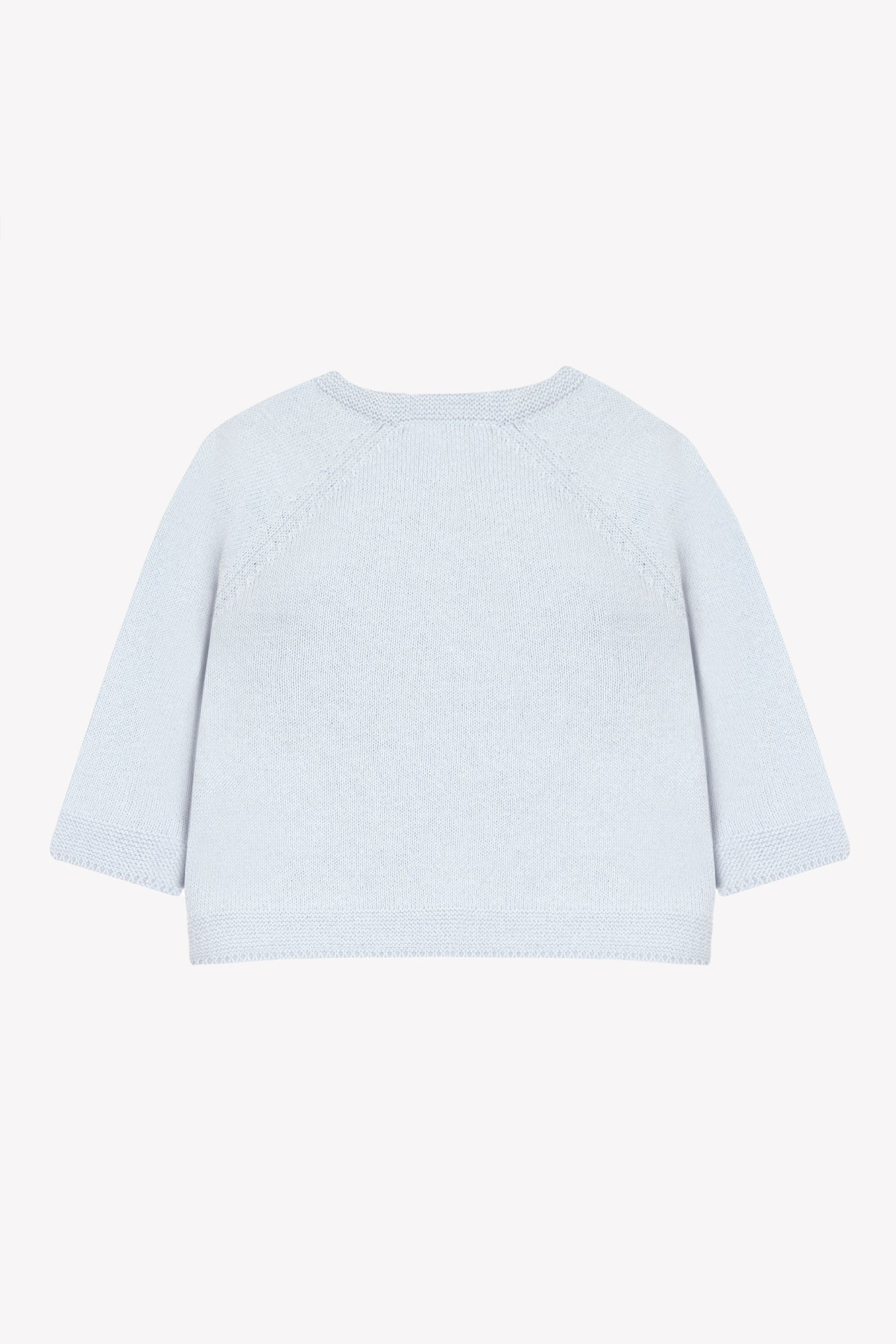 Pull - Bleu broderie hérisson