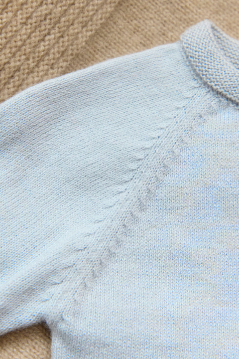 Sweater - Blue Embrodery hedgehog - Image principale