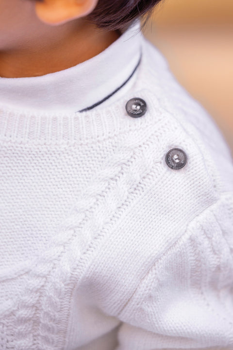 Pull - Ecru signature TC - Image principale