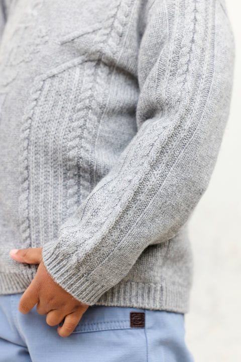 Pull - Gris chiné signature TC - Image principale