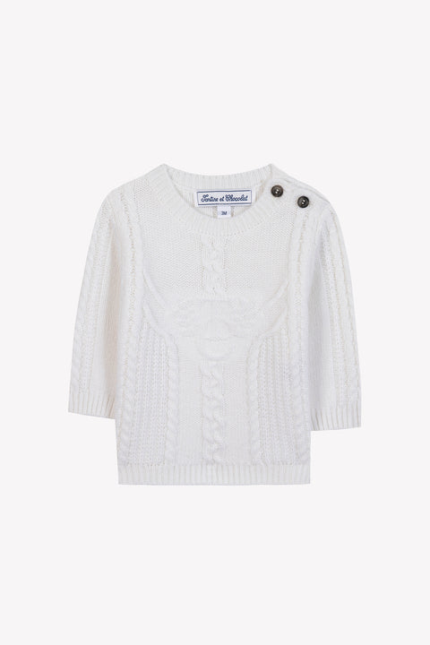 Pull - Ecru signature TC - Image principale