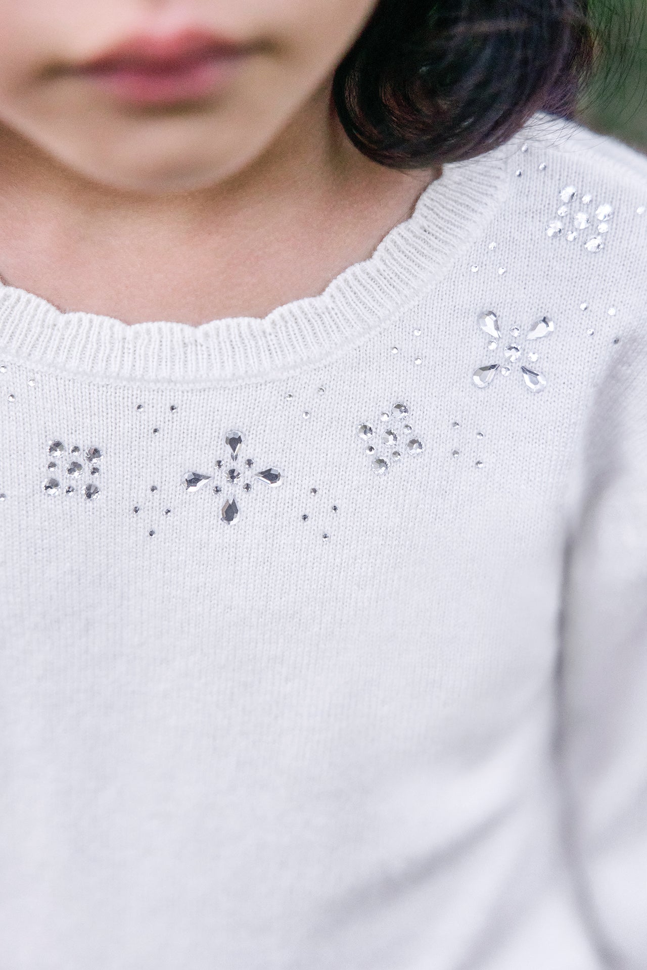 Pull - Ecru paillettes