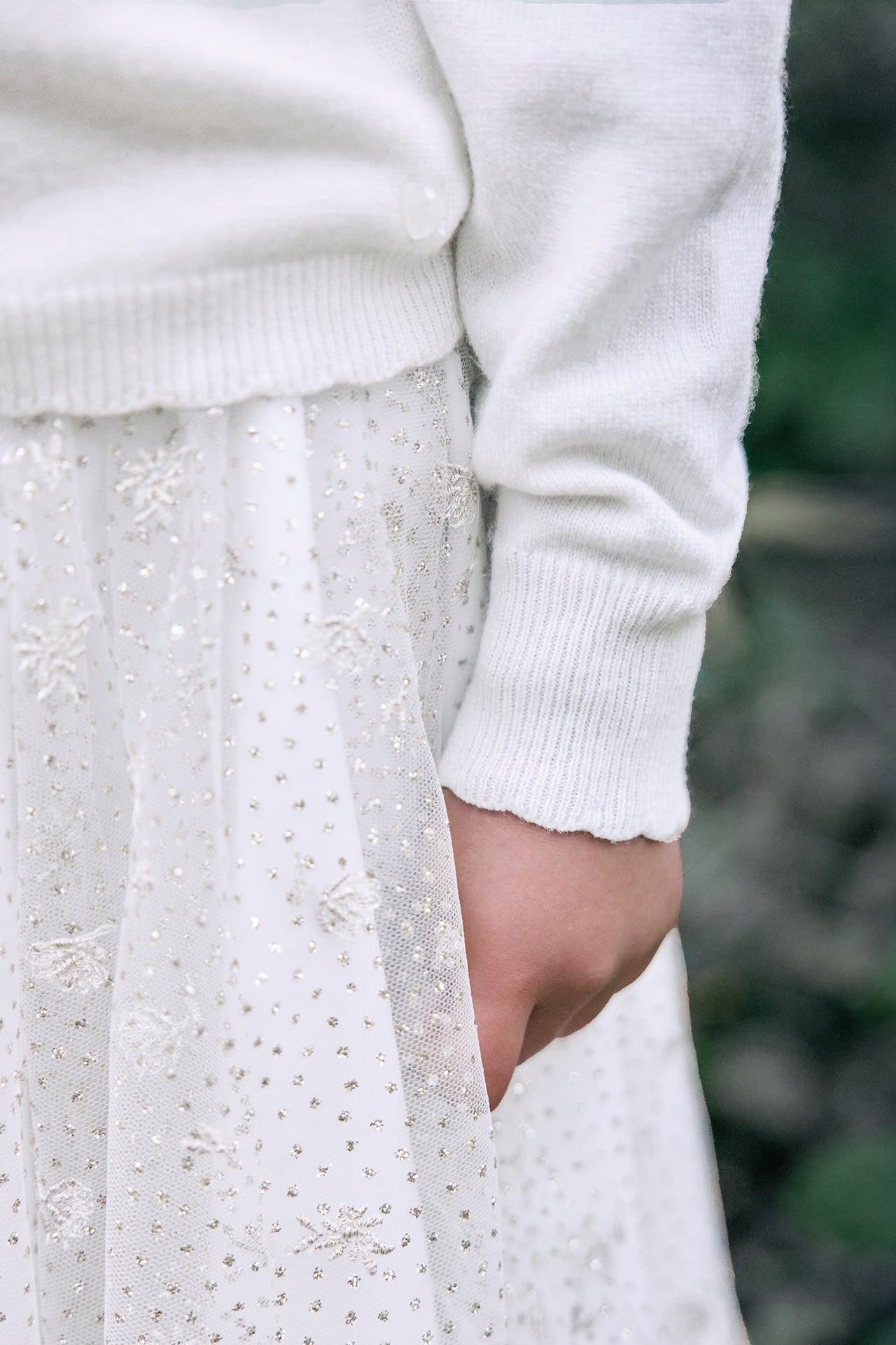 Pull - Ecru paillettes