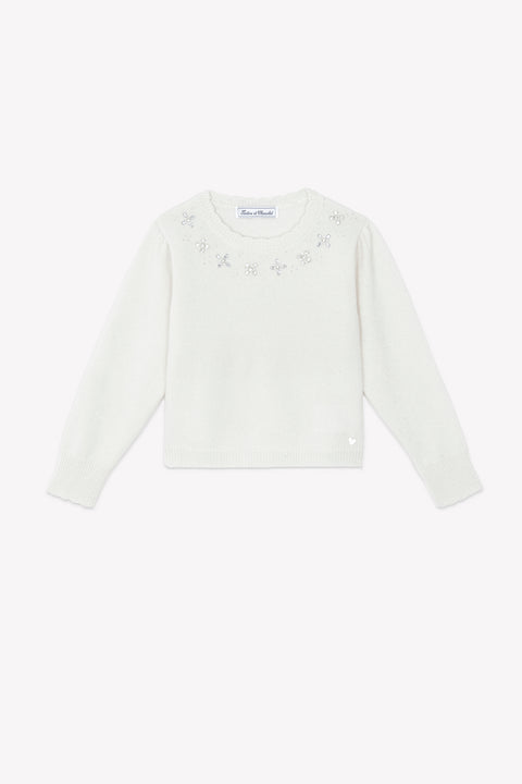 Pull - Ecru paillettes - Image principale