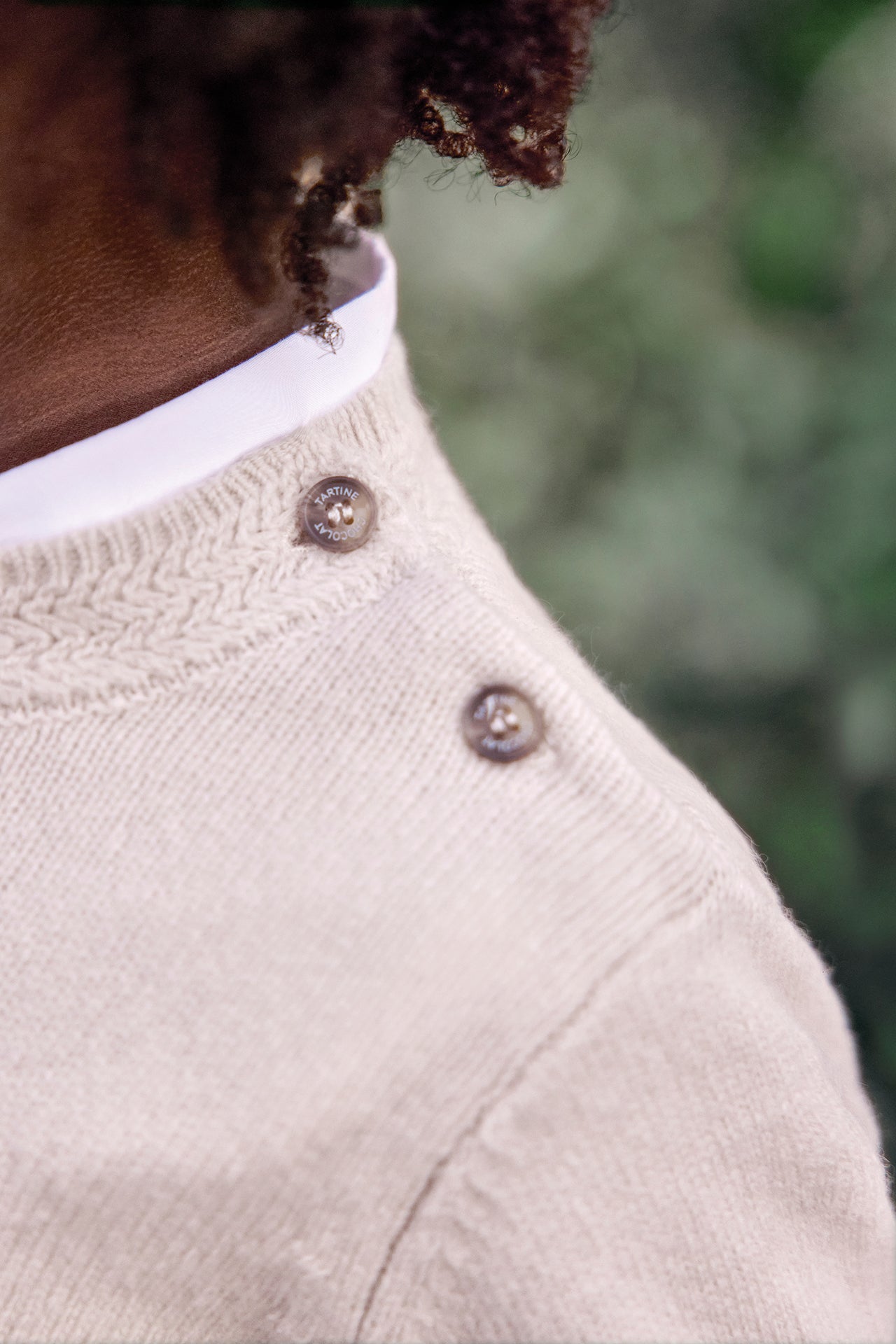 Pull - Beige chiné illustration ratton laveur