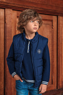 Down jacket - Navy sleeveless