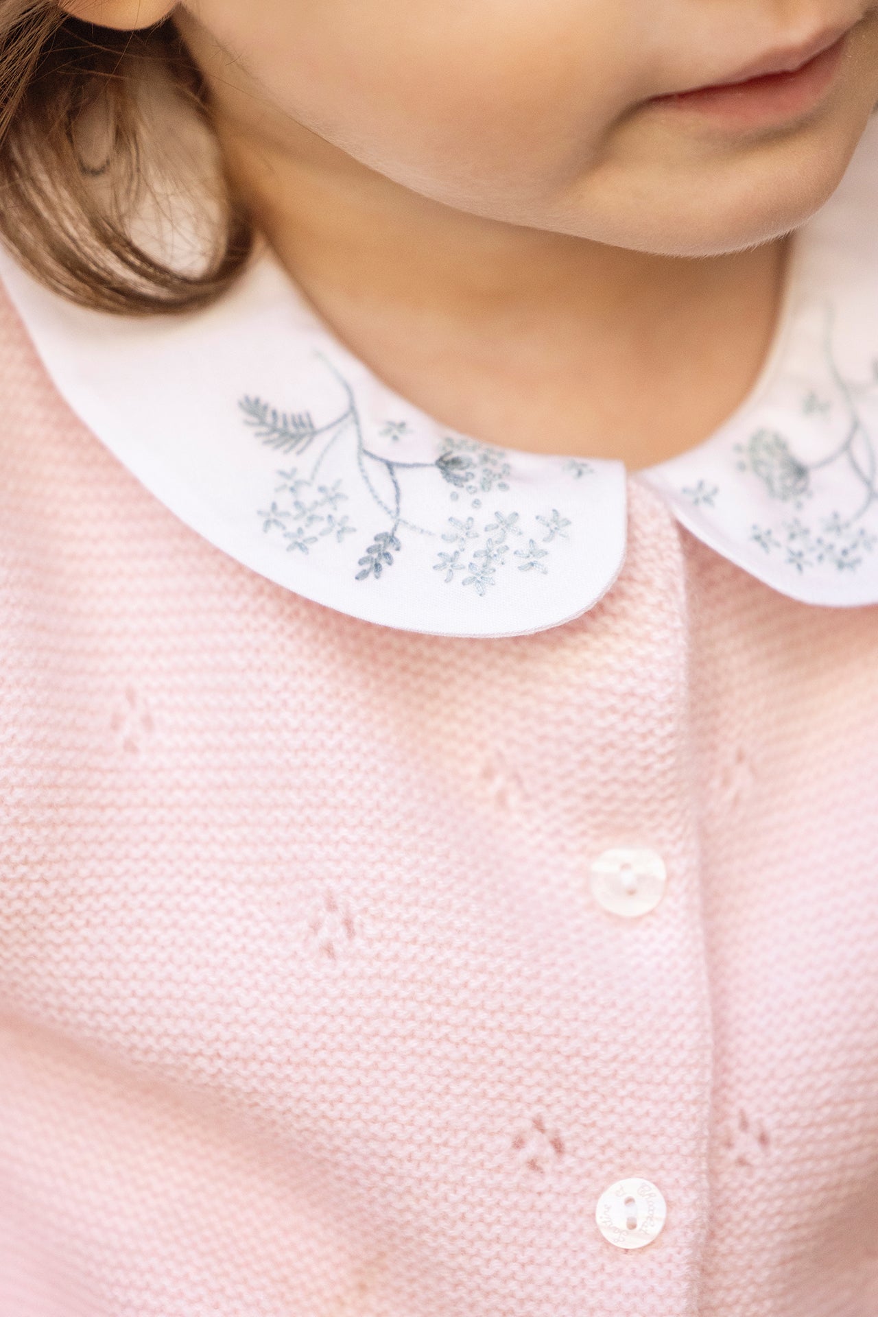 Cardigan - Rose pâle 100% cachemire