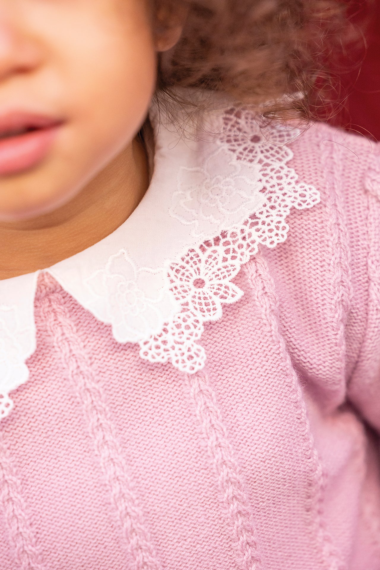 Pull - Eglantine col broderie anglaise