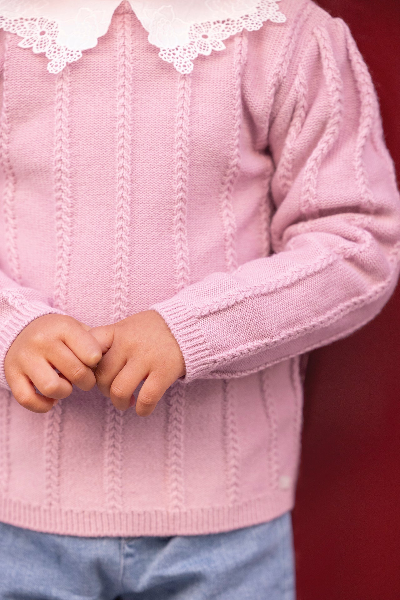 Pull - Eglantine col broderie anglaise