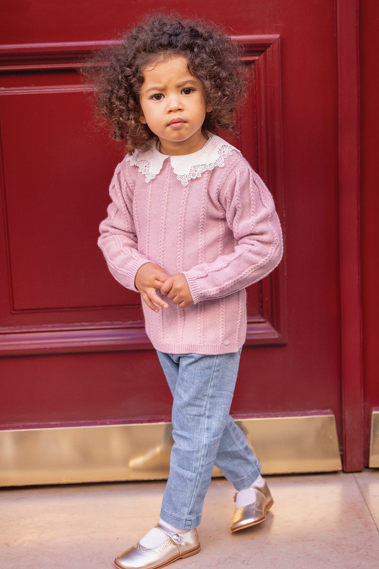 Pull - Eglantine col broderie anglaise