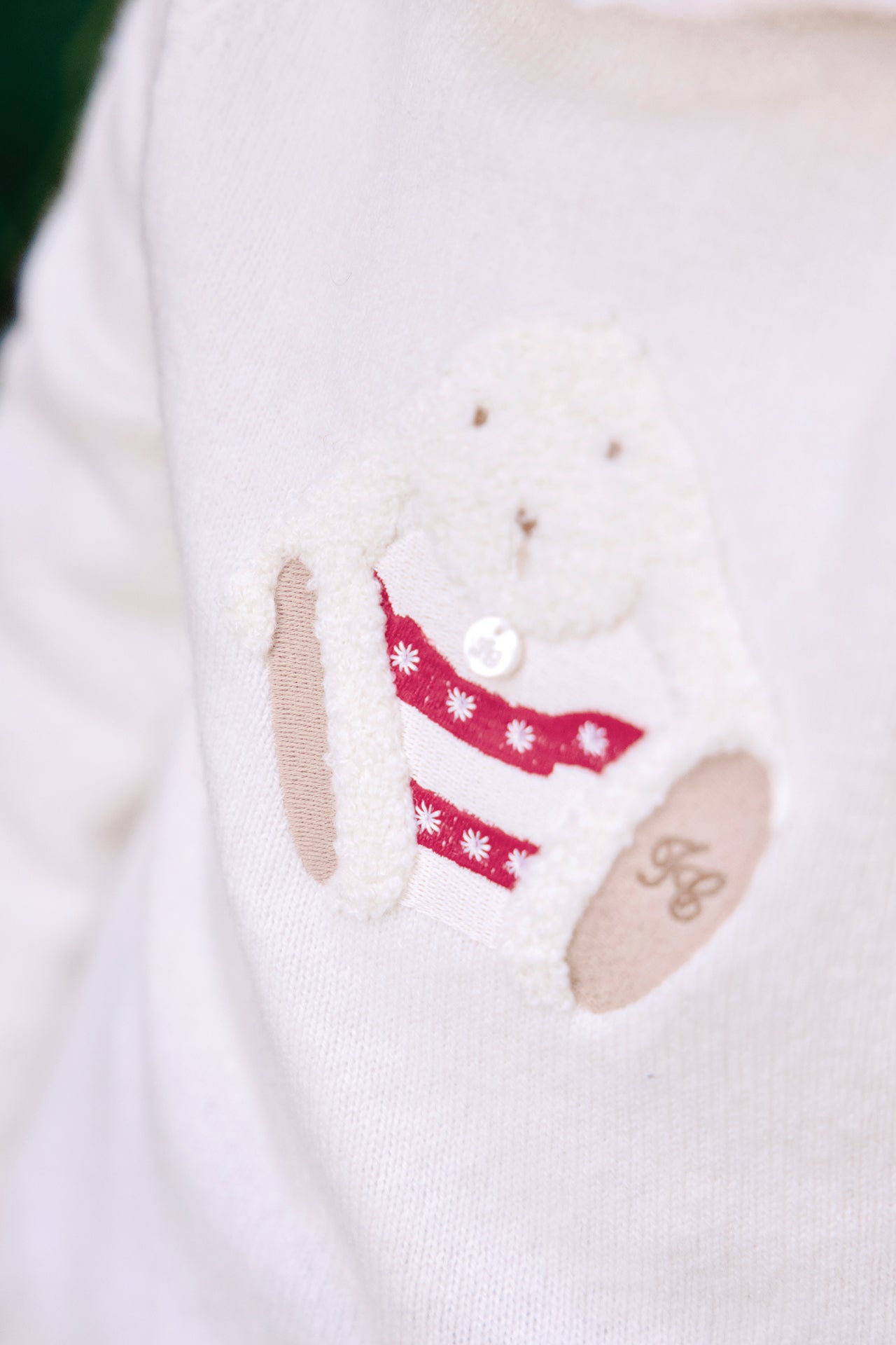 Pull - Ecru illustration lapin