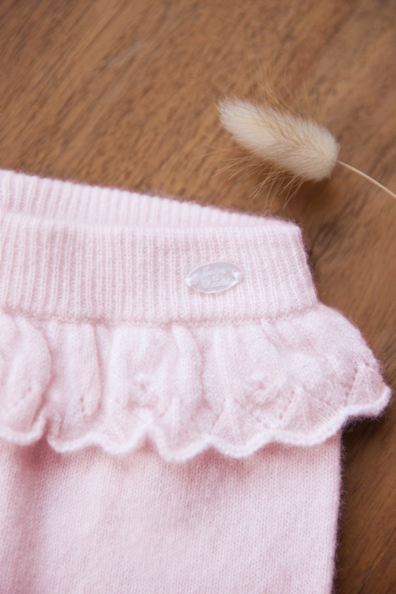 Pantalon - Rosa pálido Con juegos de Volantes