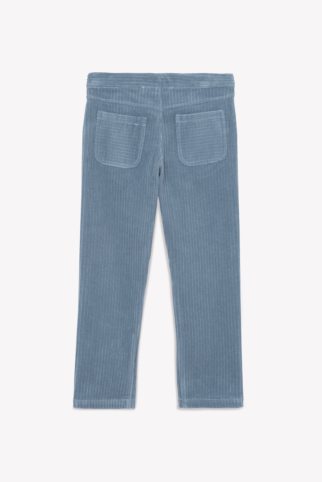 Hose - Blau Graué in Samt