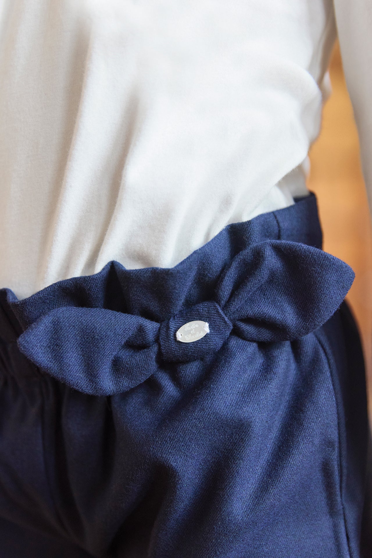 Broek - Navy in Flanel