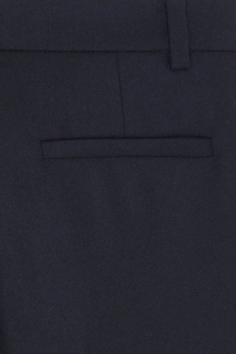 Trousers - Navy in Wool - Image principale