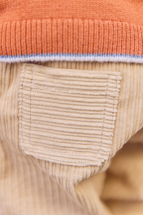 Hose - Beige aus Samt - Image principale