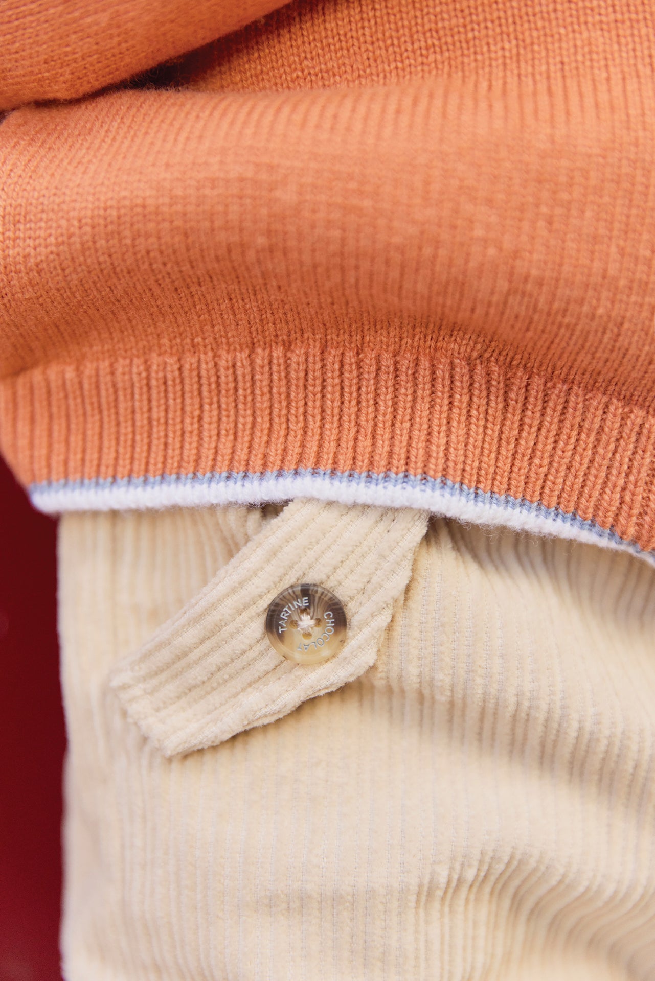 Broek - Beige in Velours