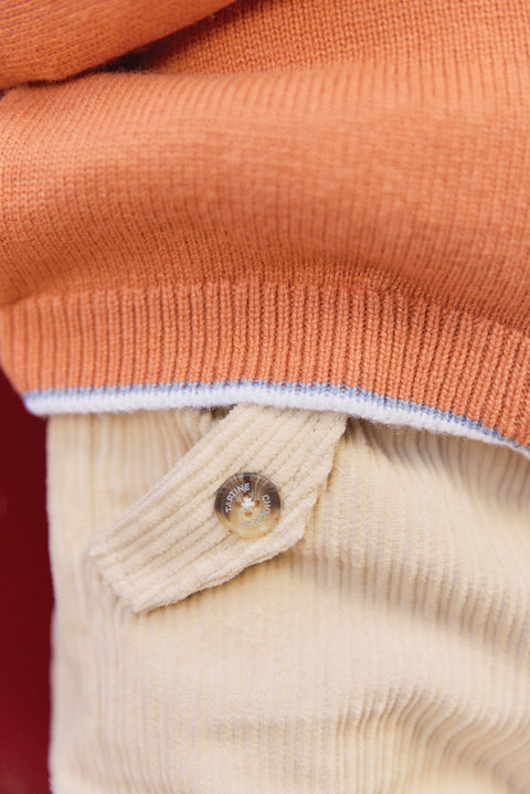 Pantalon - Beige en velours - Image principale